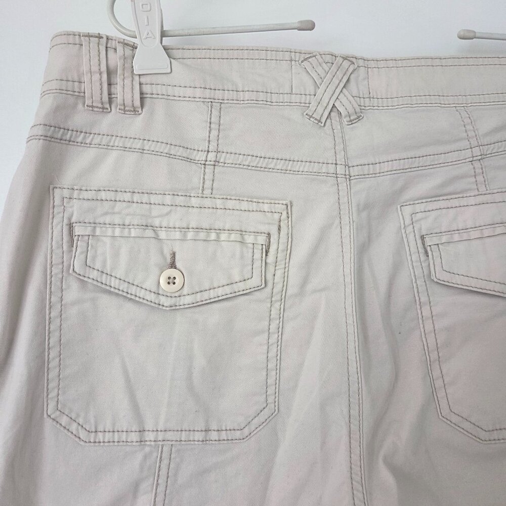 Cotton-On Cargo Wide Leg Pants BOHO Streetwear Utility Beige Women 10 - Picture 3 of 5
